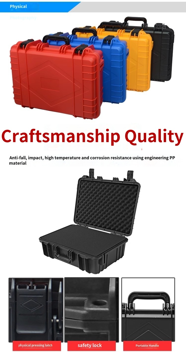 Customizable Travel Tool Box Impact Proof Hard Flight Case Convenient Use