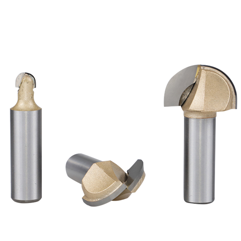 Tideway Engraving Router Bit Wood Round Head Bull Nose Router Bit Half Round Ball Head Relief Arc Carving Machine Bit