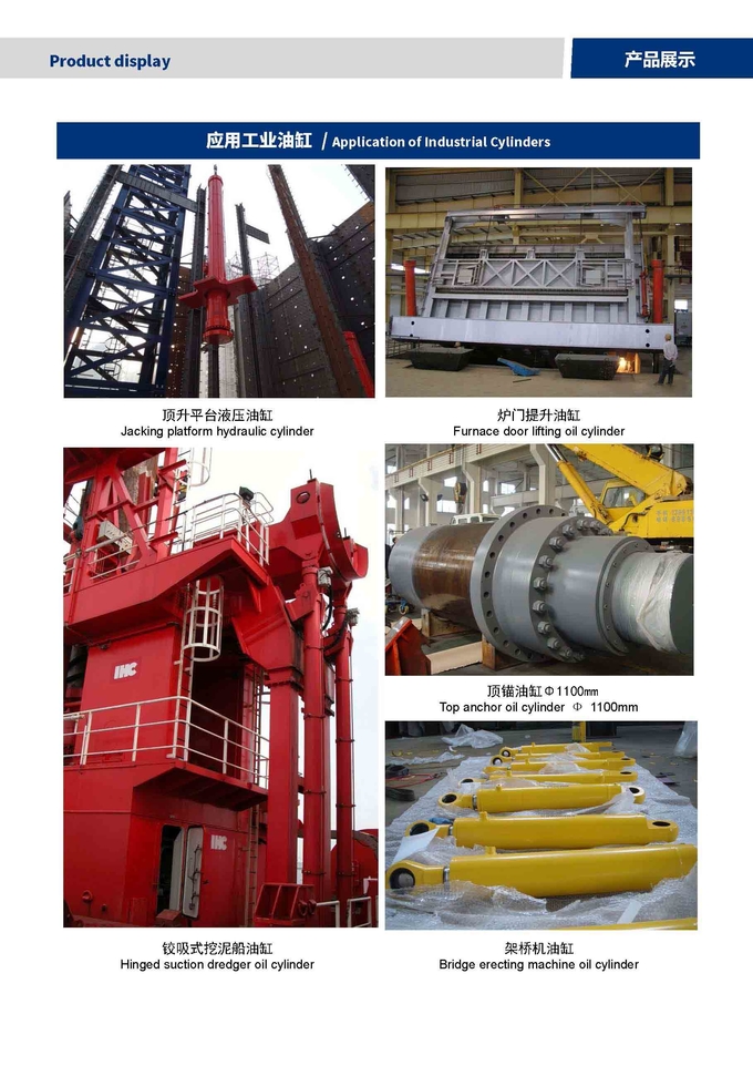 Rear Flange Type Customized Hydraulic Cylinder For Scrap Processing