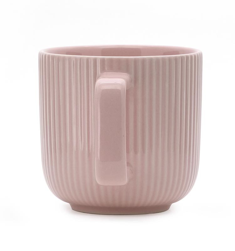 Nordic Style Morandi Line Custom Ceramic Tall Coffee Mug 16Oz