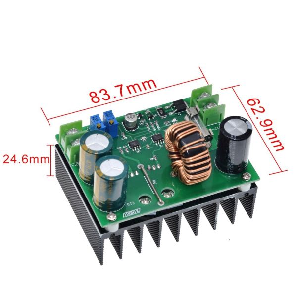 600W 12-60V to 12-80V DC-DC power supply Module Boost Converter Step-up constant current board
