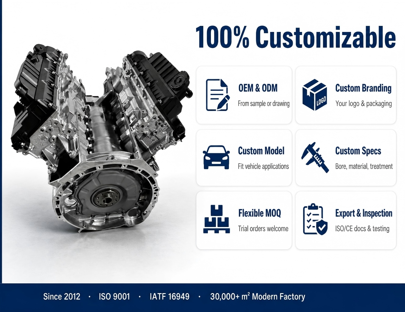 EA835 BBJ Engine Long Block Assembly for Audi A4 B6 A6 C5 A8 D3 3.0 V6 30V Petrol Engine Replacement 162 kW Motor