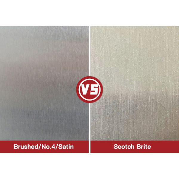 0.55mm Thickness 1219x2438mm PVD Color Coated Hairline Stainless Steel Sheet with Scotch Brite Finish
