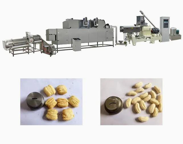 Directly puff with core-filling snack food extruder machine