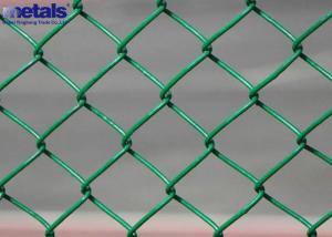 Quality Galvanized PVC Coated Chain Link Mesh Fence 50x50mm Diamond Pattern for sale