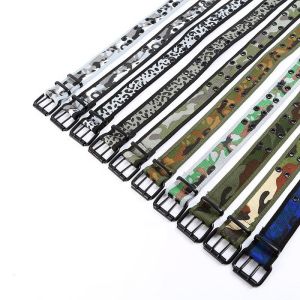 Quality Camouflage Fabric Web Belt Custom 105cm Double Eyelet Polyester Cotton for sale