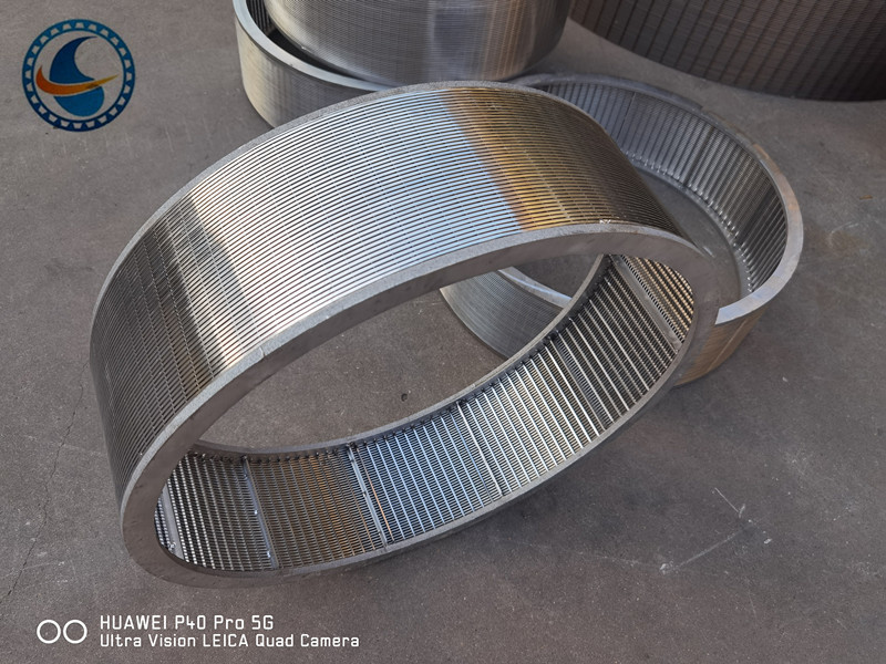 Continuous Slot Wedge Wire Screen Stainless Steel High Open Area