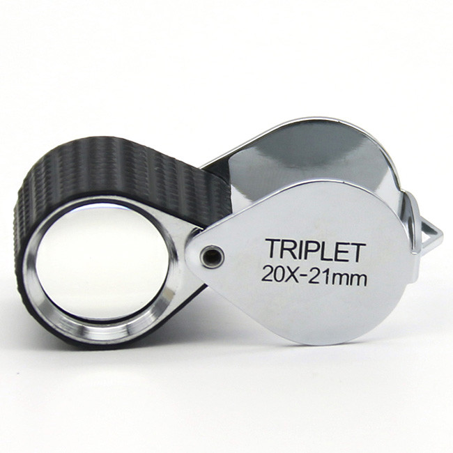 Quality Portable Triplet Lens 21mm Jewelry loupe Magnification of 20X for sale
