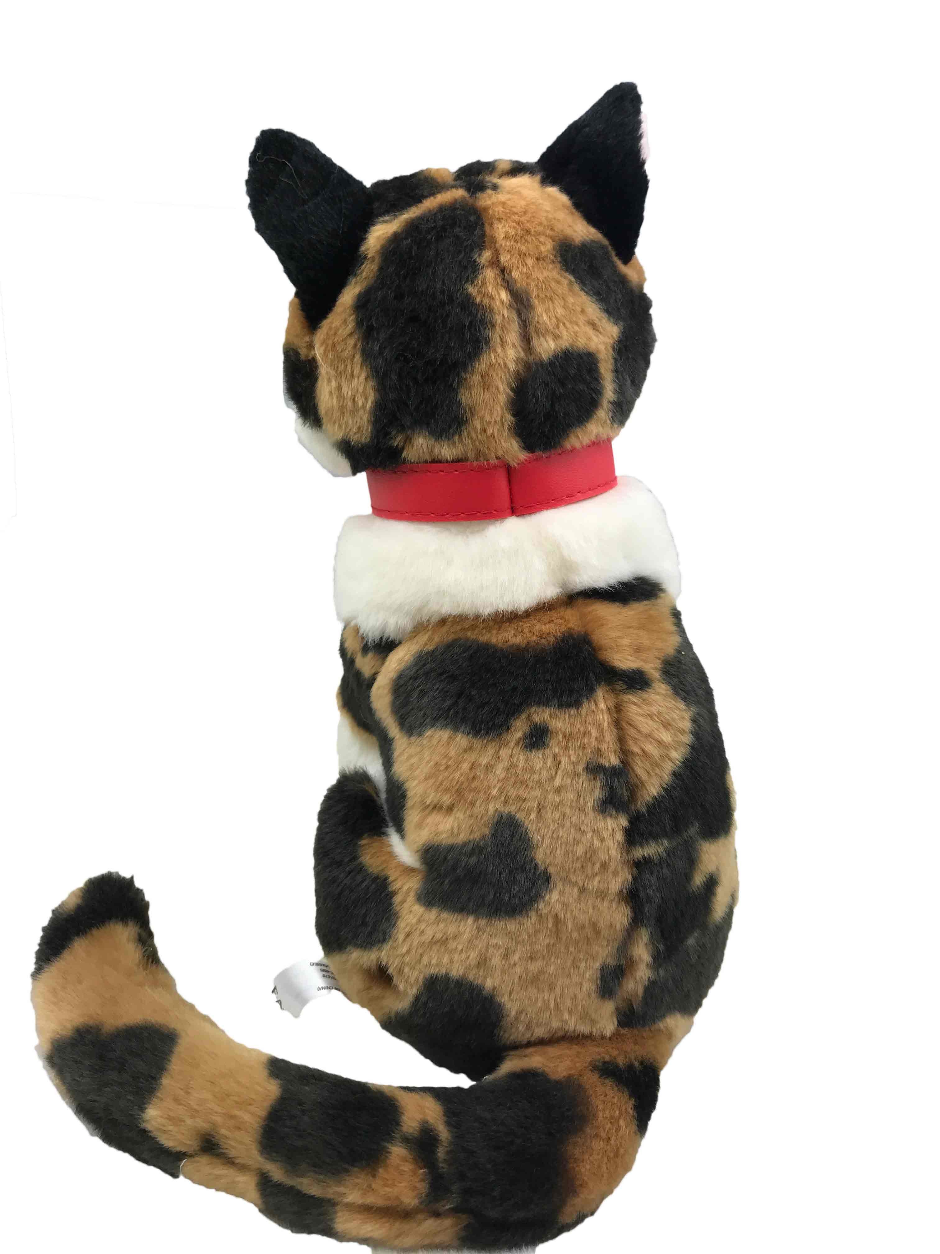 Grey And White Cat Stuffed Animal Plush Toys Soft Fabric Valentine'S Day Gift