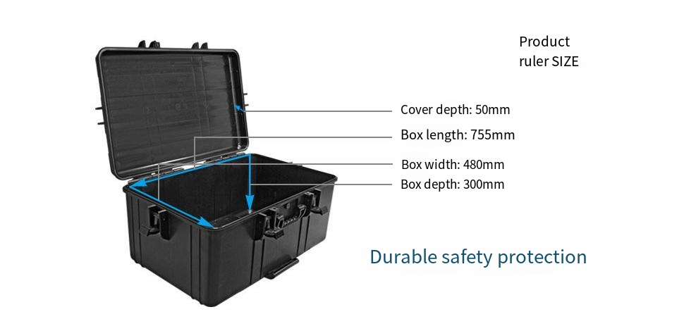IP67 Waterproof ABS Plastic Flight Case with Custom Logo
