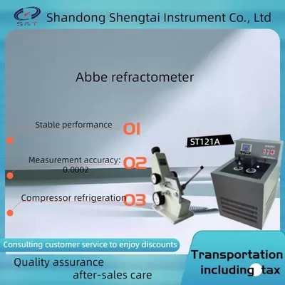Quality Transparent Semi Transparent Liquid Solid ST121A Abbe Refractometer Compression Mechanism for sale