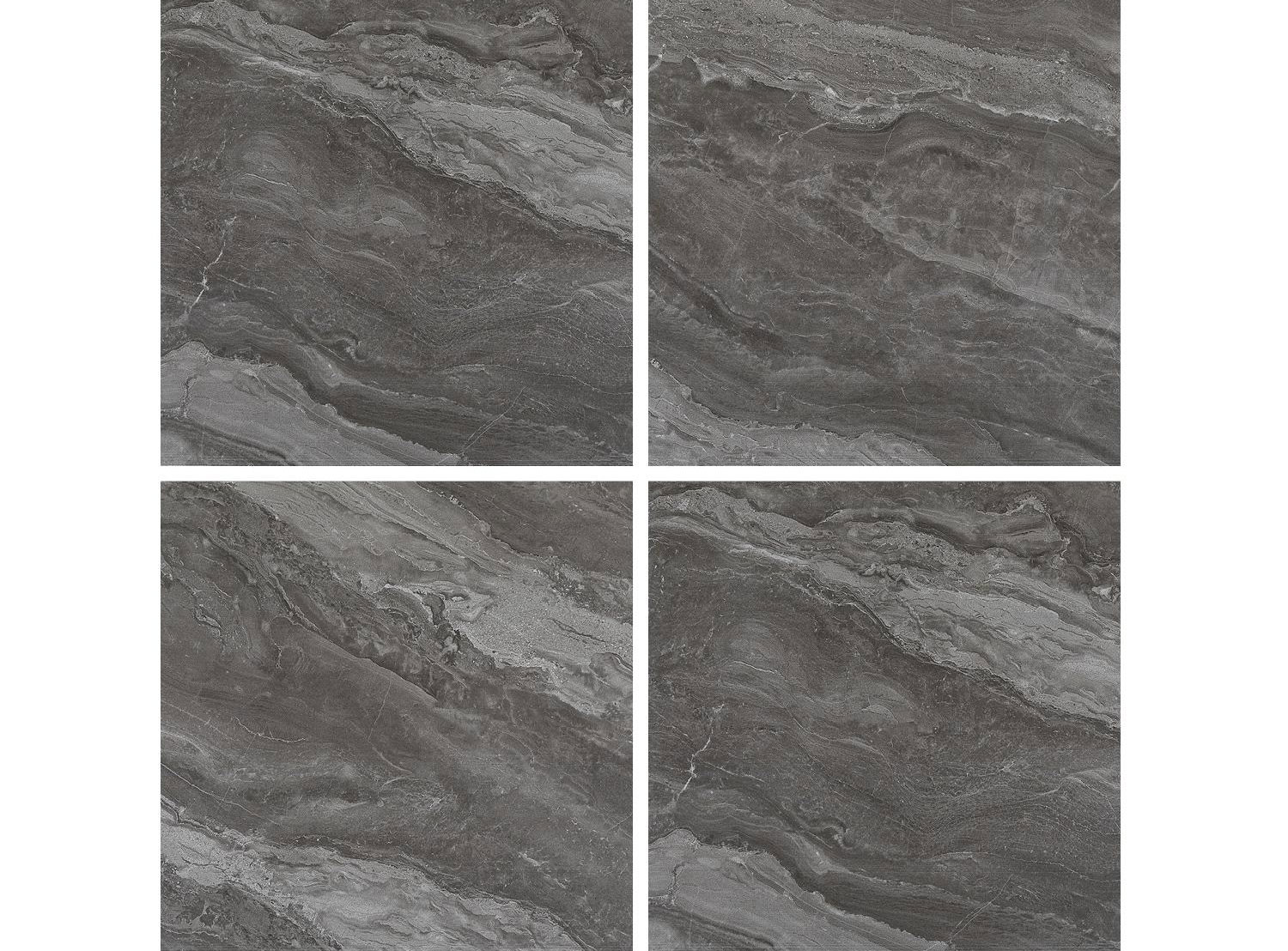 Eco-Friendly 400x400mm Ceramic Rustic Tiles For Bathroom And Matt Glazed Gray Marble Look Floor Tile For Living Room