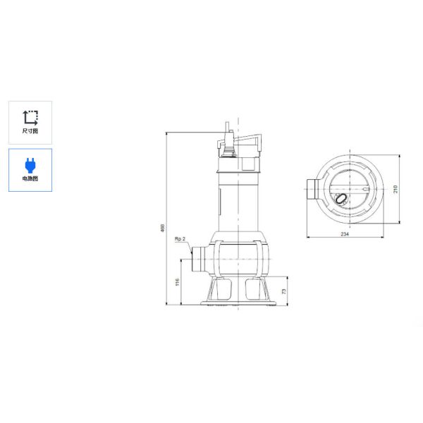 High-Performance Grundfos Ap35b Submersible Wastewater Pump for Efficient Drainage