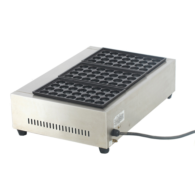 220V Voltage Electric Takoyaki Machine for Cooking Octopus Balls on Fish Pellet Grill