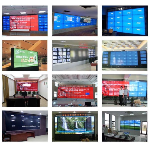 64" Inch exhibition narrow bezel 3x3 lcd video wall