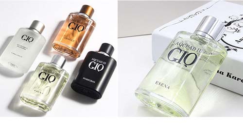 Perfume bottles printing sample