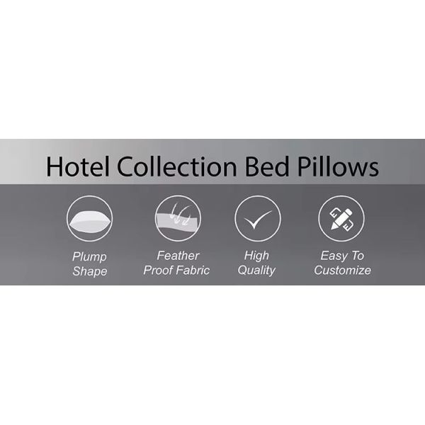 Anti Static Double Adjustable Soft Hotel Pillows Cotton Filled Pillows