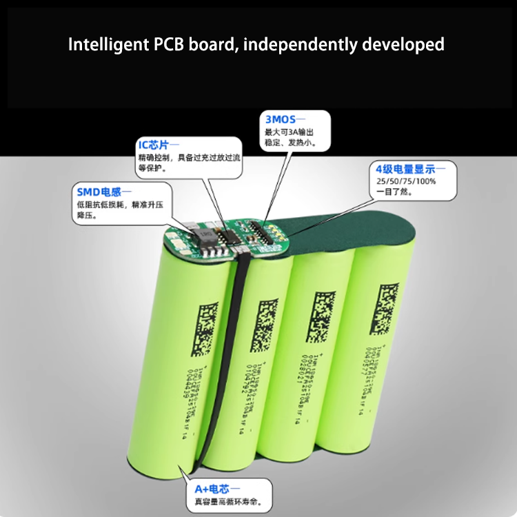 Rechargeable 5V Lithium Battery Pack for USB Fan, 4G/WiFi/Bluetooth Module, MCU Arduino, LED Light Power Supply 18650