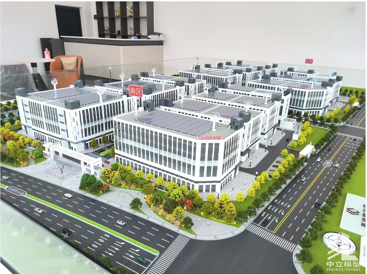 Industrial Building Model 1:120 Building Construction Model For Display Prototypes