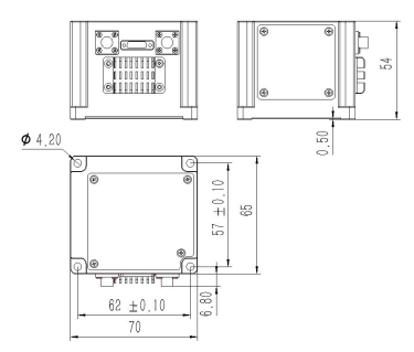 Customized IMU Inertial Measurement Unit 70*65*54mm Angular Velocity Sensor 5V 40IMU