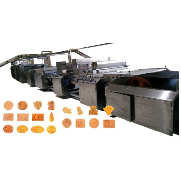 Soft Biscuit Production Line PLC Controlled Soft Biscuit Production Line Biscuit Processing Equipment