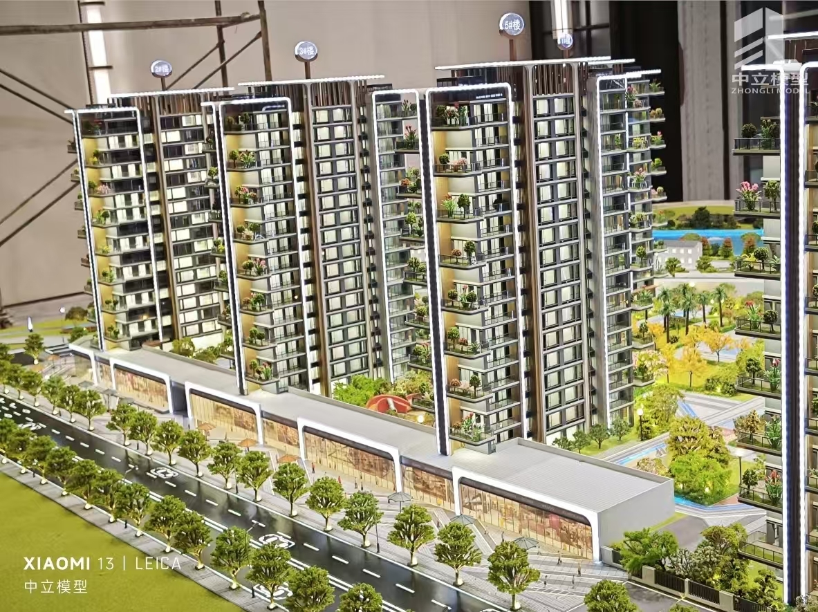 Real Estate Architectural Scale Model High Precision LED Architecture Miniature Models