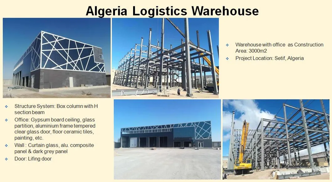Insulated Clear Span Metal Frame Prefabricated Workshop Warehouse