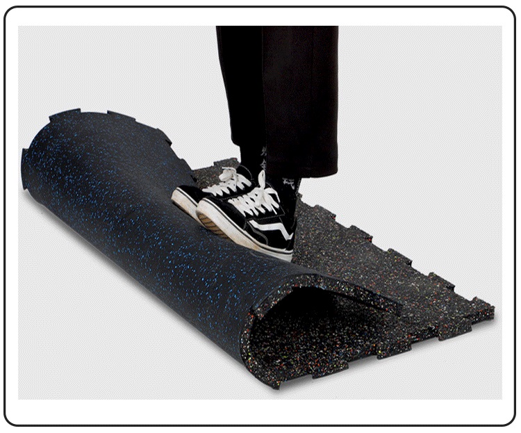 Modern Design Gym Rubber Floor Mat for Everjade Indoor 20mm Rubber Floor Covering
