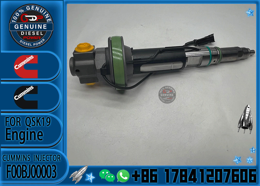 Common Rail Fuel Injector 288-2078 2882078 F00BJ00002 F00BJ00003 for Cummins QSK19 QSK60 Engine