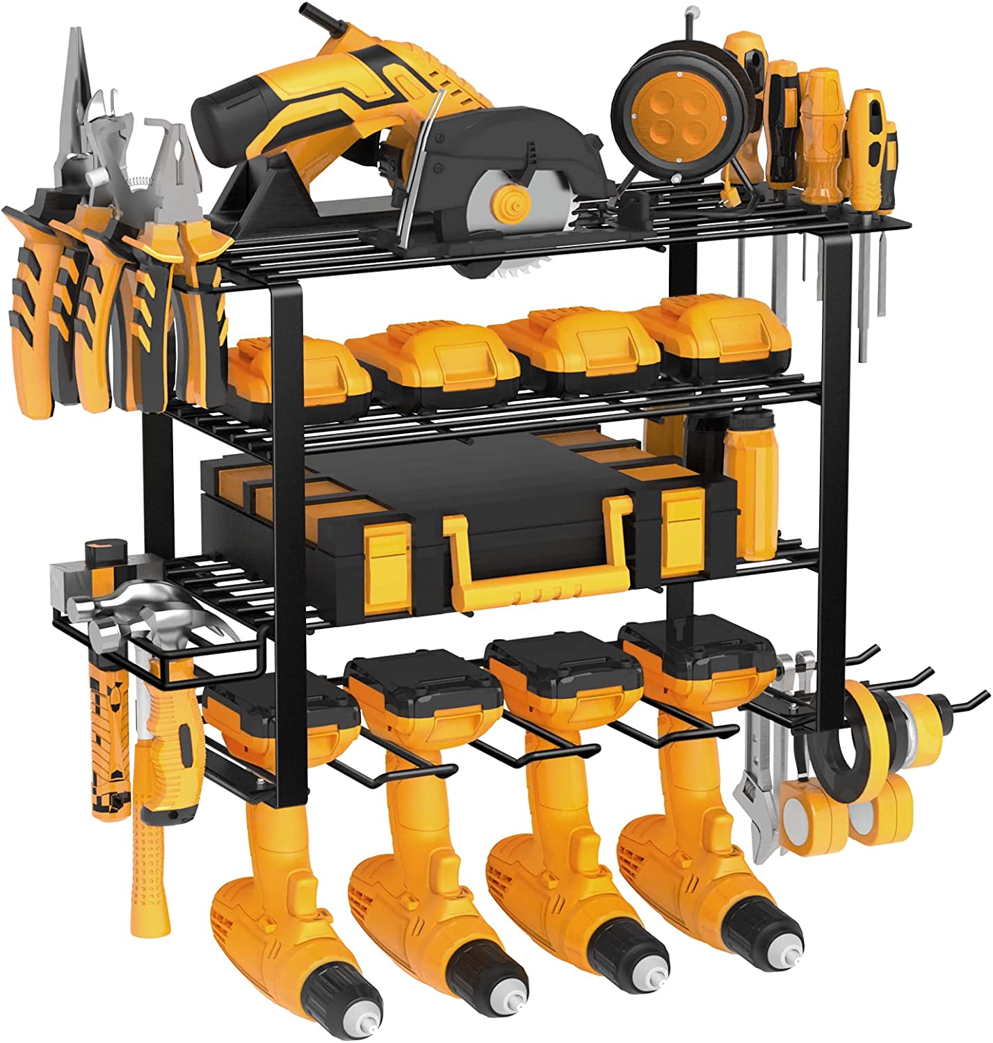 Metal Stamping Parts Pegboard Power Tool Organizer for Garage Storage and Organization