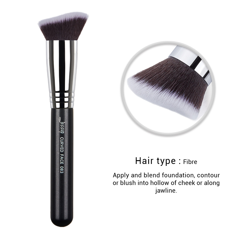 Jessup Soft Bristles Curved Face Brush Grab Powder Easily