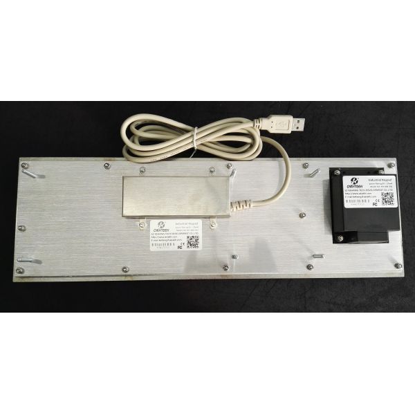 70 Keys Industrial Keyboard with Trackball , Rugged Panel Mount Keyboard