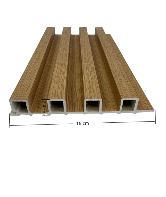 160mm Width Industrial Interior WPC Wall Panel 500kg/m2 Load Capacity 85°C Heat Resistant