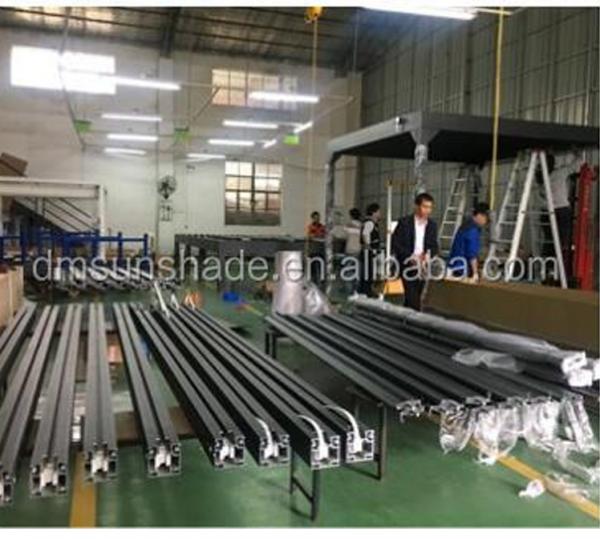 Aluminum Waterproof Sun Shade Canopy PVC Pergola LED Conservatory Roof Awnings