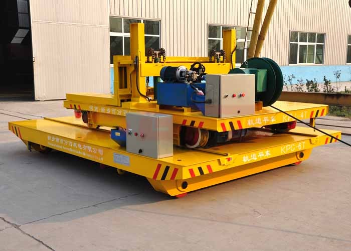 KPJ Series Motorised Trolleys Carts , Rail Transfer Car For Conveying Materials