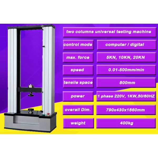 100KN Electronic Test Equipment , Textile Testing Machine Over Current Protecting