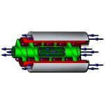 Easy To Operate Cooling Screw Conveyor