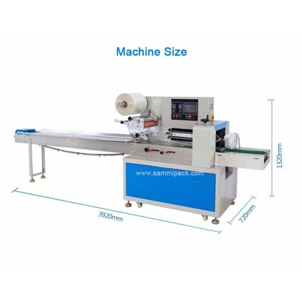 Automatic Flow Packing Machine Cookies Biscuit Packing Machine Biscuit Packaging Machine