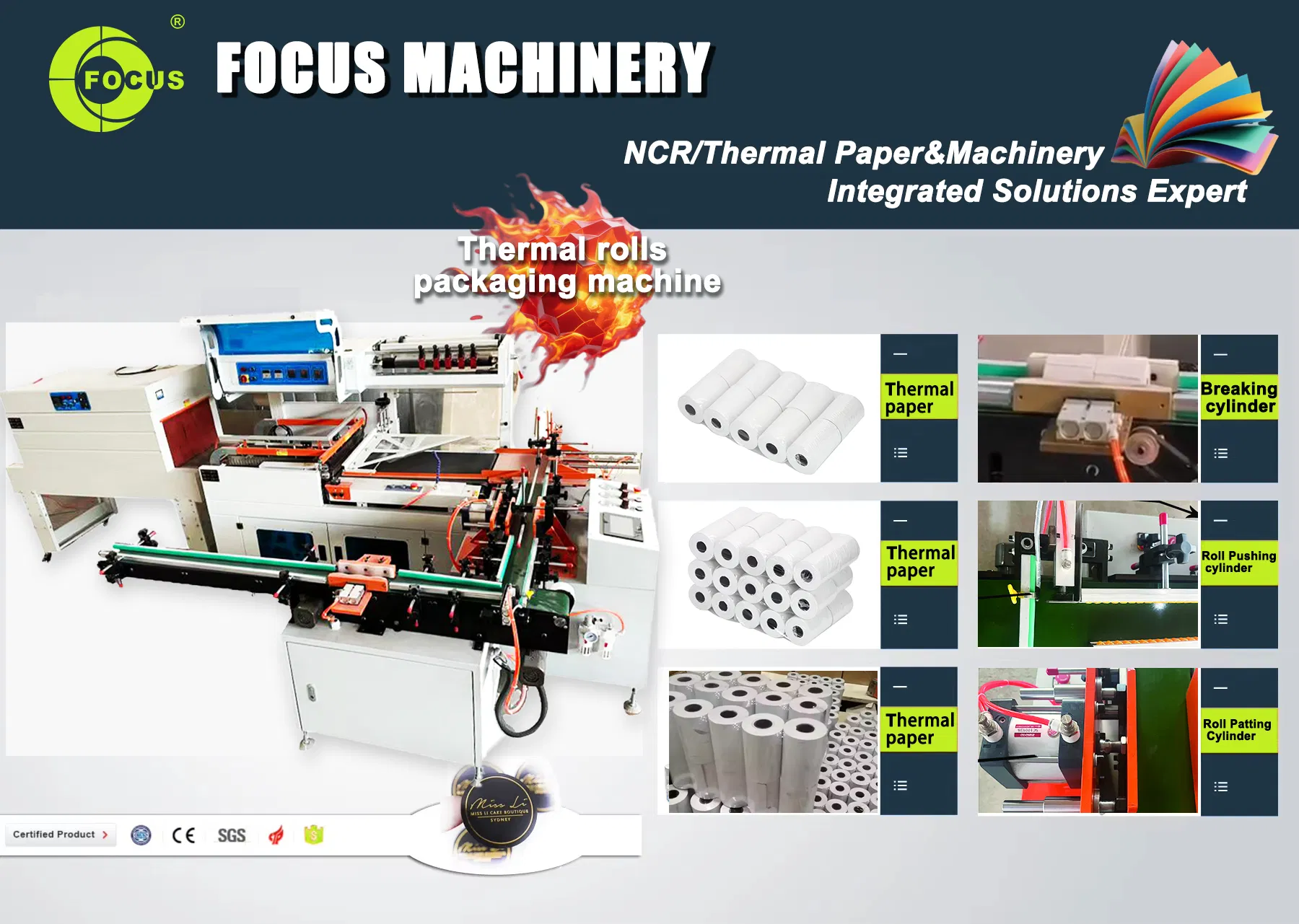 Focus Brand The Automatic Heat Shrinkable Packaging Machine