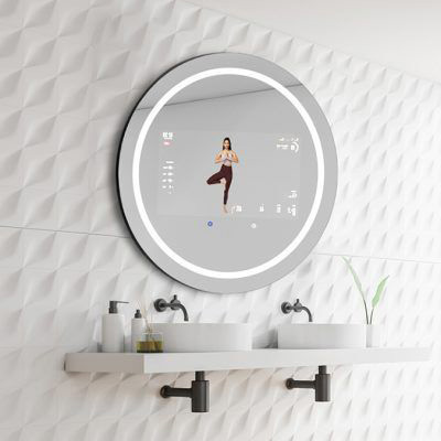 5mm Lighted Bathroom Makeup Mirror Magnifying Illuminated Bathroom Vanity Mirror Customized