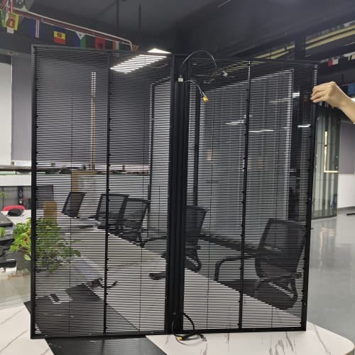 OEM ODM Innovative LED Grille Screen 6000CD Full Color LED Display