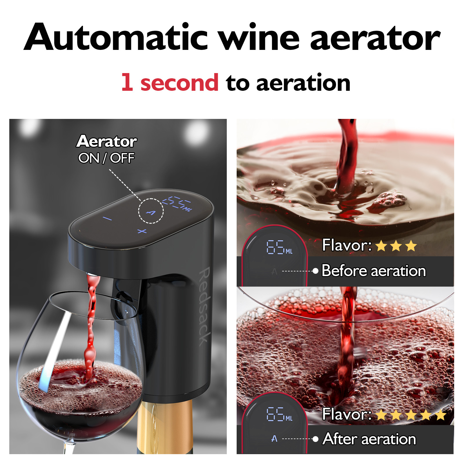 Bar Smart Wine Dispenser 1200mah Automatic Whiskey Dispenser