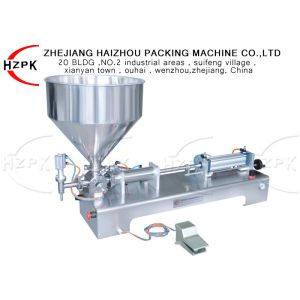 Quality Stable Semi Automatic Paste Filling Machine , 20W Pneumatic Filling Machine for sale