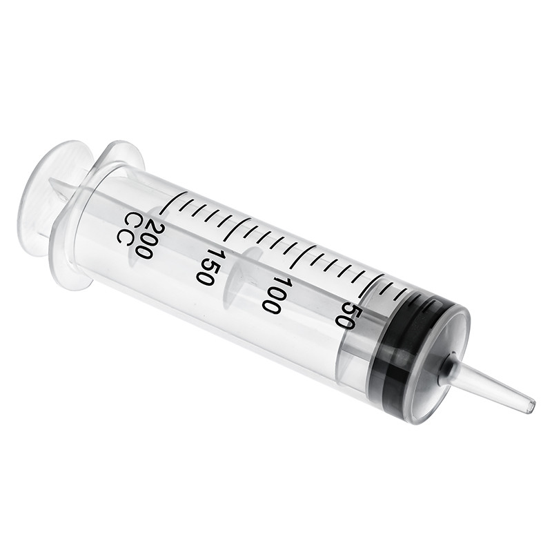 200ml Food Grade Plastic Disposable Syringe With Precise Scale Perfect For Storage And Measurement Of Solutions