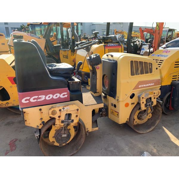 Used CC300G Dynapac Double Drum Roller Good Condition Stable Operation