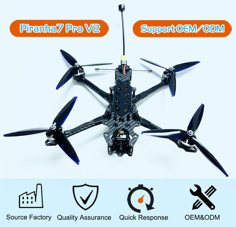 Mark4 V2 Carbon Fiber Frame Micro FPV Sports Drones Long Range Racing Drone Kit with 5 7 10 13 Inch VTX 2.5W RUSHFPV