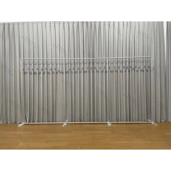 Straight Custom Banner Backdrop Exhibition Backdrop Stand Photobooth Background Wall For Party Events