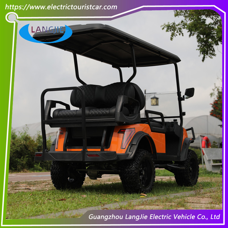 4 Wheels Electric Golf Cart 48V AC Motor Color Option Club Car for Park Golf Course