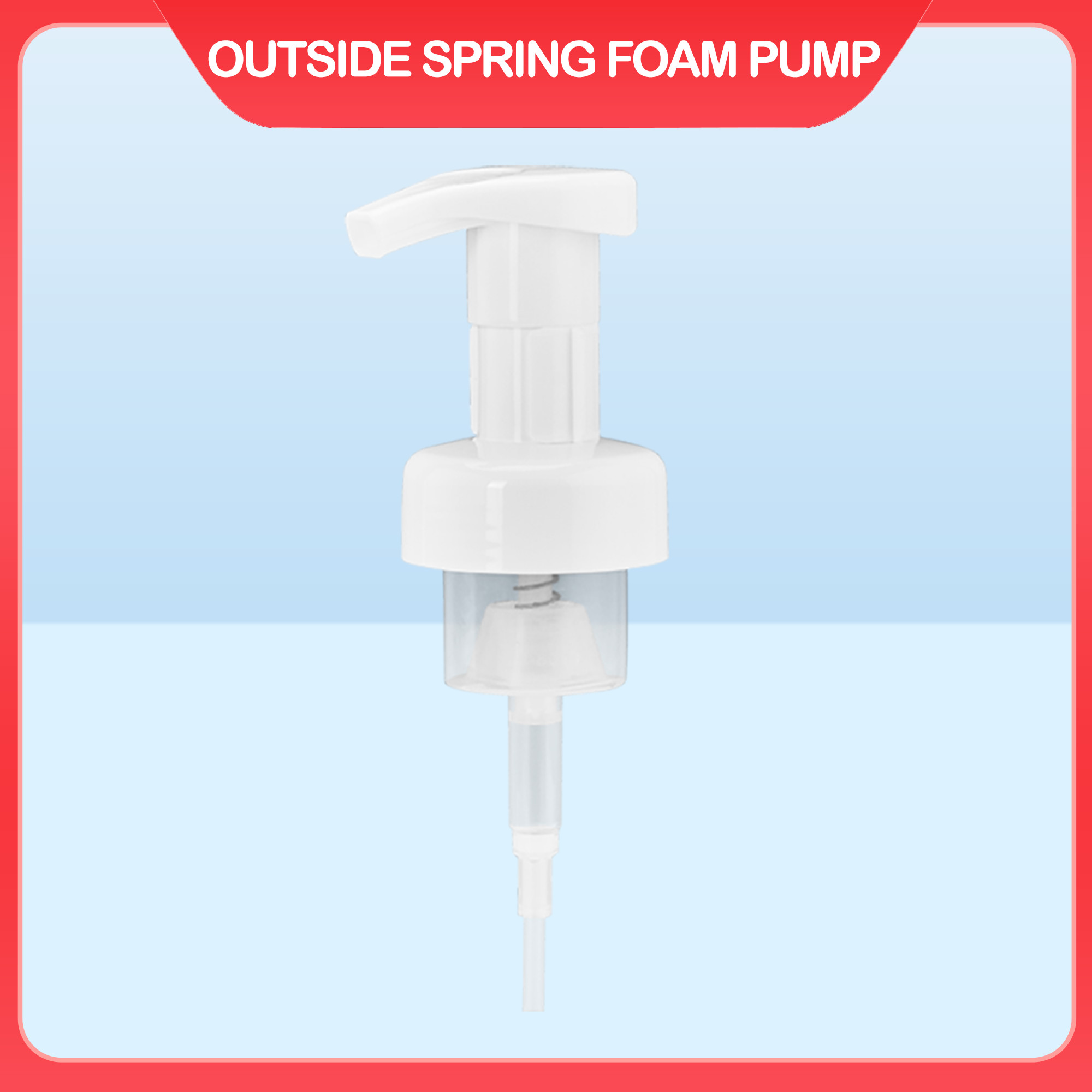 Efficient Refillable Plastic Hand Lotion Pump / Foam Pump For Bathroom Kitchen And Office