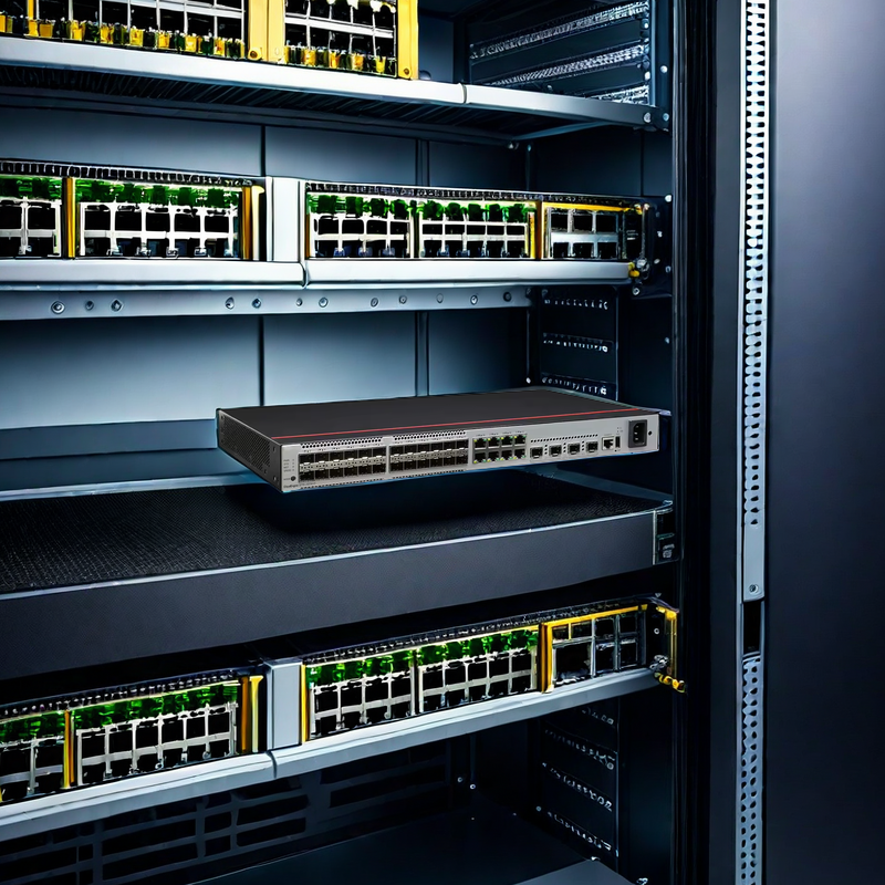 Customizable 48*25GE SFP28 8*100GE QSFP28 Data Center Switch CE6885-48YS8CQ and Customizable with POE function